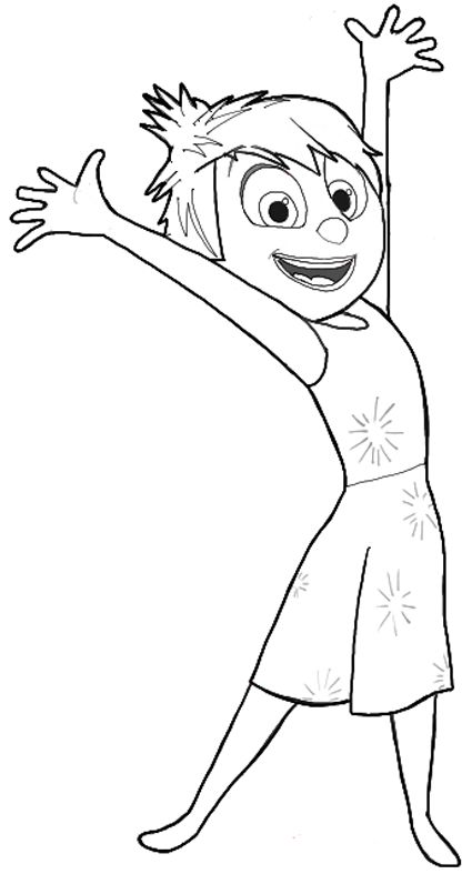 the character from inside out coloring pages