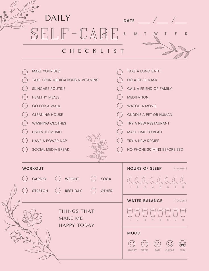 "Digital download Digital file type(s): 1 PDF Width: 8.5 inches Height: 11 inches Take care of yourself and make YOU a priority with this printable self-care checklist. Instant Download- Print out as many as you like. Size: 8.5\" x 11\" THIS IS A DIGITAL PRODUCT; NO PRODUCT WILL BE SHIPPED Note: Colors on your screen and the printed design may vary based on computer monitors, printers, and choice of paper/cardstock. Refund Policy: Due to the nature of digital downloads, we cannot offer a refund. Self Care Tracker Free Printable, Selfcare Journal, Self Care Worksheets, Free Planner Templates, Journal Tracker, Self Care Checklist, Wellness Planner, Self Care Planner, Self Care Bullet Journal