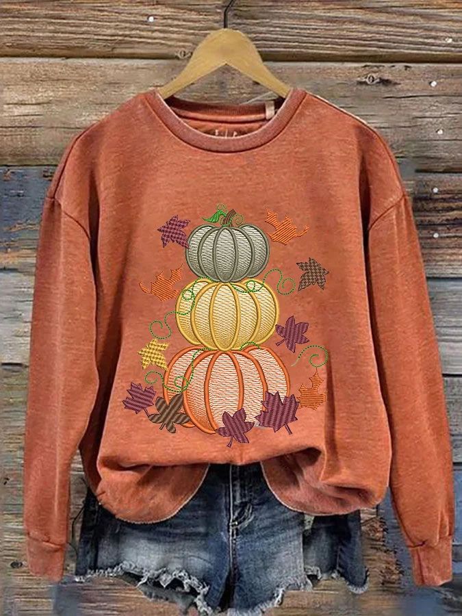 Buy Inexpensive Sweatshirts at Lilicloth.com online store, SPU: 1W61QSW8Q0061, Color: Orange, Style:Casual, Edition type:Loose. Cozy Sweaters Autumn, Loose Long Sleeve, Tunic Sweatshirt, Pumpkin Print, Casual Spring, Cozy Sweatshirts, Halloween Pumpkin, Cozy Sweaters, Hoodie Top