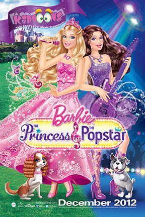 Barbie  The princess & the popstar Barbie Movies List, Barbie Pop Star, Ellie King, Barbie Poster, Barbie Images, Barbie Princess, Family Movies, Polly Pocket, Barbie Movies