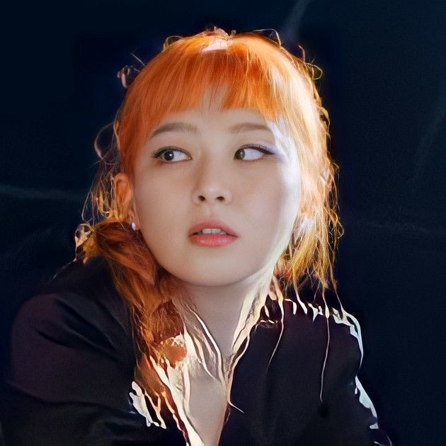 Rv Seulgi, Seulgi Icons, Reference Pose, Kang Seul-gi, Hair Things, Kang Seulgi, Orange Hair, Girl Icons, Kpop Girl Groups