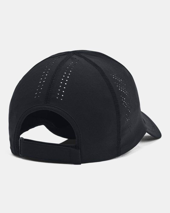 Light, durable stretch-woven fabric with perforated panels & mesh for breathability where you need it|4-way stretch material moves better in every direction|Iso-Chill sweatband helps disperse body heat, making it feel cool to the touch|Adjustable hook & loop closure Black Breathable Mesh Baseball Cap, Black Mesh Baseball Cap With Breathable Mesh, Breathable Nylon Baseball Cap, Sporty Nylon Baseball Cap With Breathability, Sporty Breathable Nylon Baseball Cap, Sporty Nylon Baseball Cap Breathable, Sporty Breathable Visor Baseball Cap, Black Mesh Sports Hats, Sporty, Breathable Visor Baseball Cap