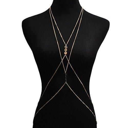 Fashion Gold Tone Bohemian Layered Sexy Bralette Body Chain Statement Beach Jewelry-jewelry-Innovato Design-Crossover type-Innovato Design Proposal Party, Wood Inlay Rings, Engagement Proposal, Punk Accessories, Freshwater Pearl Jewelry, Wooden Sunglasses, Precious Gemstones Jewelry, Gothic Rings, Latest Fashion Design