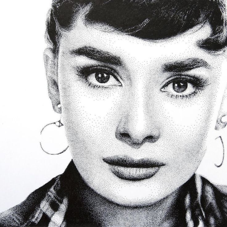 stippling portraits in black ink Stippling Art, Egyptian Beauty, Like Drawing, Chess Game, Realistic Art, Stippling, Audrey Hepburn, Portrait Art, Talk About