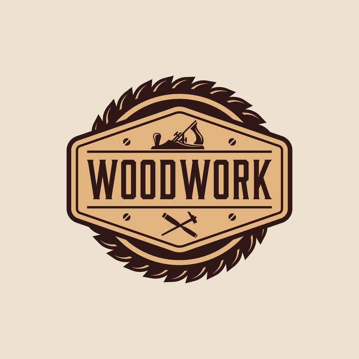 the logo for woodwork, which is used to make furniture and other things that are made out of wood