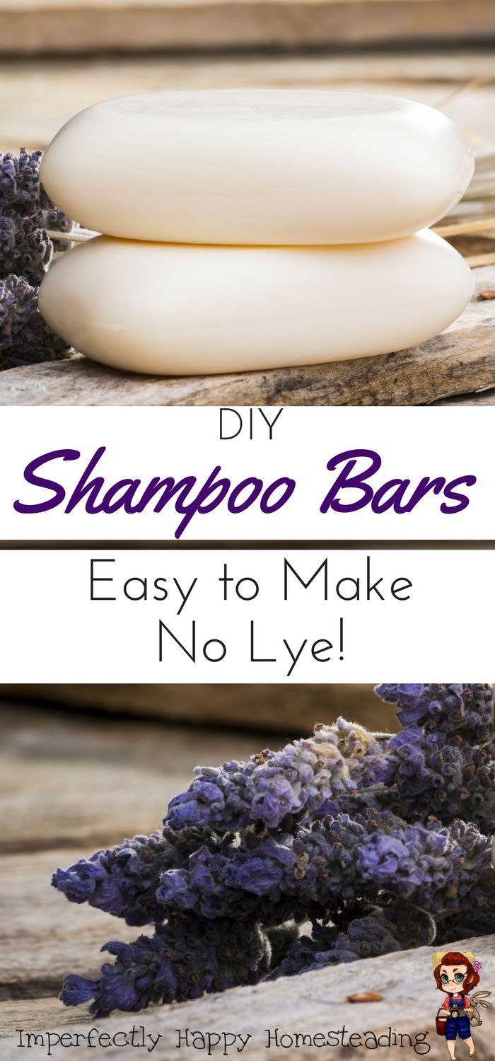 two soap bars sitting on top of each other with the words diy shampoo bars easy to make no lyel