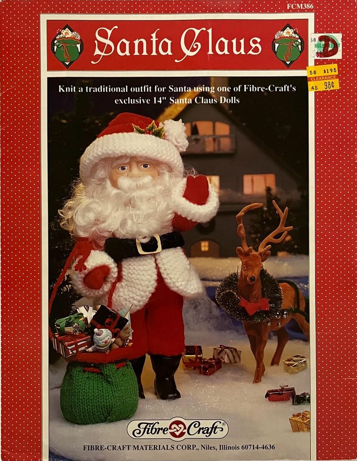 an advertisement for santa claus is shown