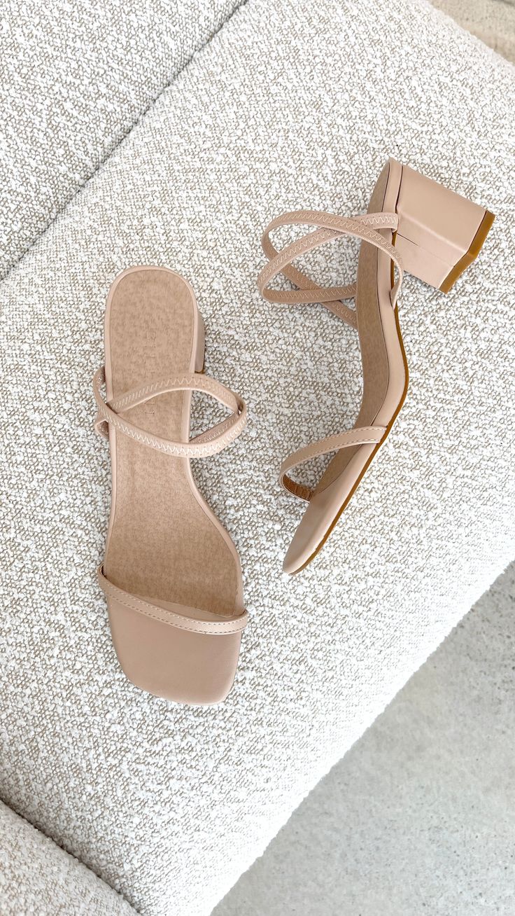 Balton Mule - Nude - Billy J Nude Shorts, Heels Aesthetic, Pretty Sandals, Mule Heels, Shoes Heels Classy, Short Heels, Modern Shoes, Heels Classy, Nude Shoes