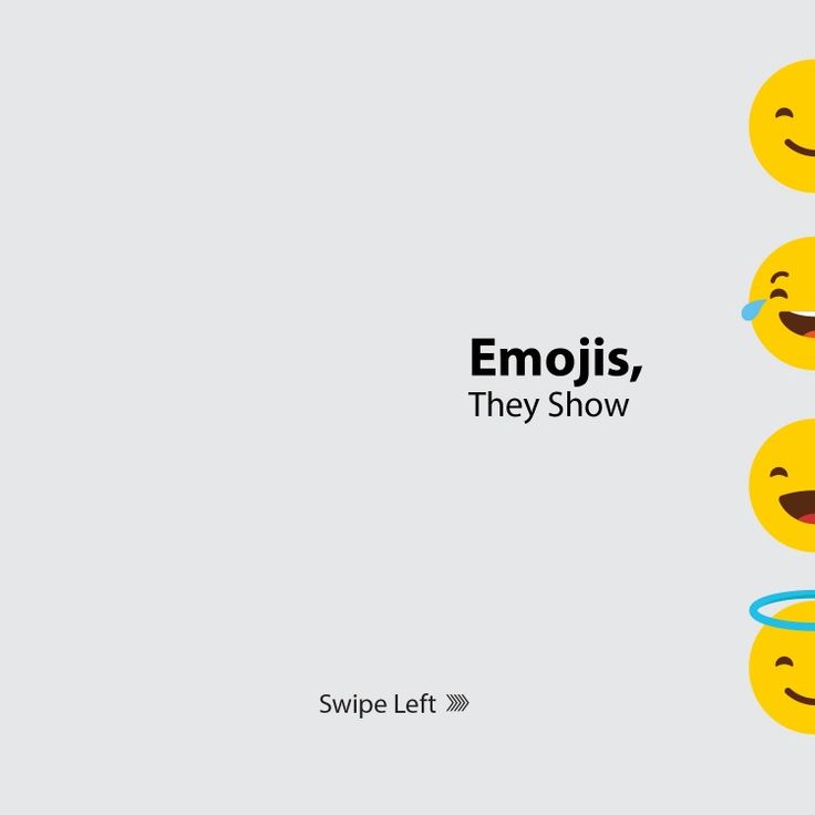 emojis, they show