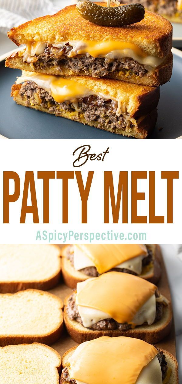 the best patty melt sandwich recipe is made with cheese and meat