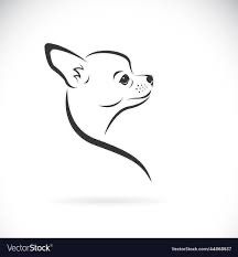 a dog head on white background