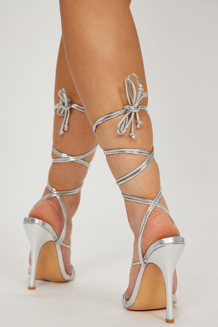 Stylish Moment Strappy Heeled Sandals - Silver | Fashion Nova Strappy Sandals Heels, Strappy Heels, Stylish Women, Fashion Nova, Silver Fashion, Sandals Heels, High Heels, Sandals, In This Moment