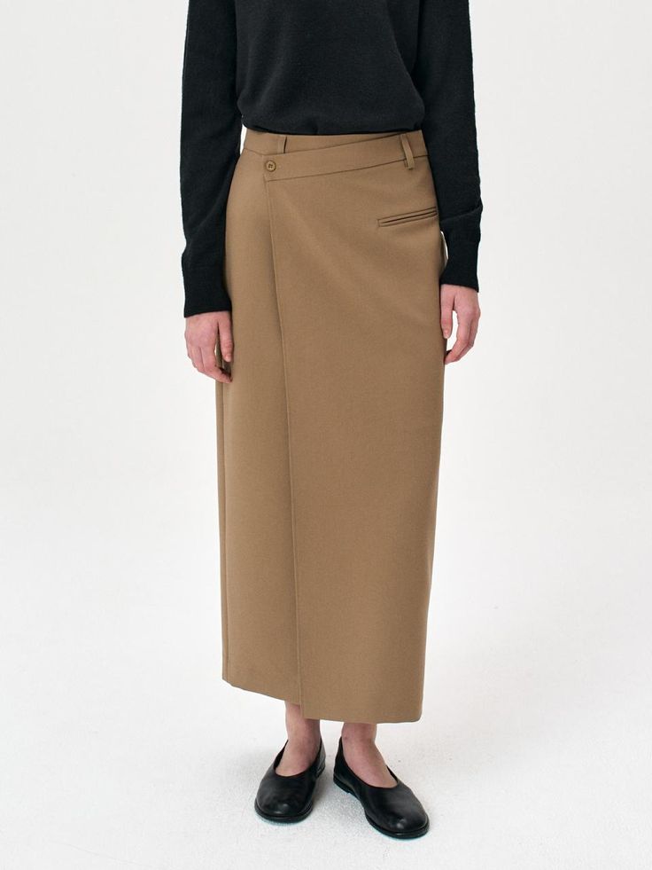 Composition : POLYESTER 74%, POLYURETHANE 6%, RAYON 20%Country of Origin : CHINA Brown Asymmetrical Maxi Skirt For Spring, Brown Asymmetrical Hem Skirt For Fall, Fall Brown Skirt With Asymmetrical Hem, Asymmetrical Workwear Maxi Skirt, Asymmetrical Maxi Skirt For Work, Chic Brown Asymmetrical Bottoms, Asymmetrical Beige Bottoms For Work, Beige Asymmetrical Bottoms For Work, Asymmetrical Maxi Skirt For Work In Fall