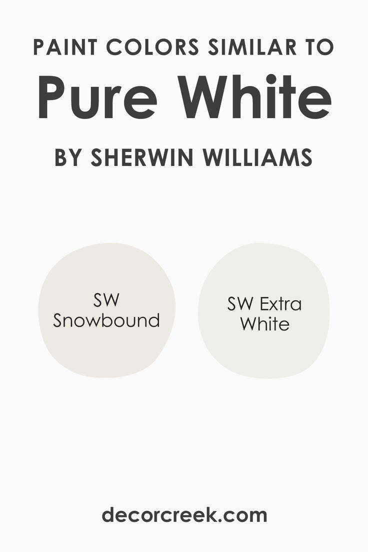 white paint colors similar to pure white by shewin williams