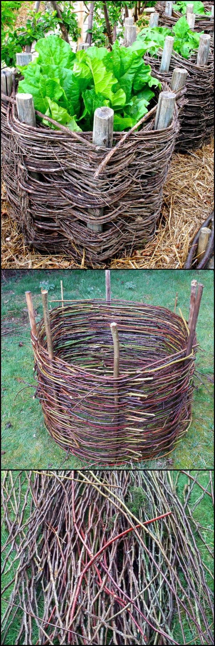 some kind of basket that is made out of twigs