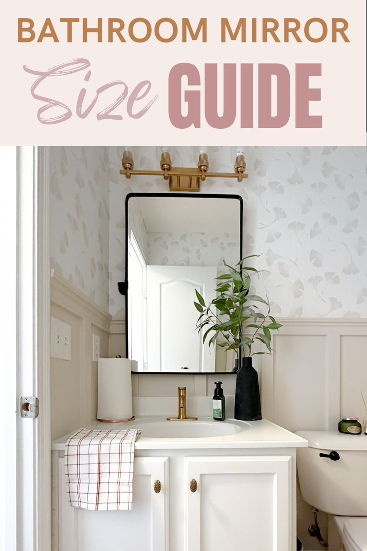 how tall should a bathroom mirror be Bathroom Vanity Mirror Ideas, Master Bath Mirror, Farmhouse Bathroom Mirrors, Black Bathroom Mirror, Small Bathroom Mirrors, Powder Room Mirror, Large Bathroom Mirrors, Modern Bathroom Mirrors, Master Bath Vanity