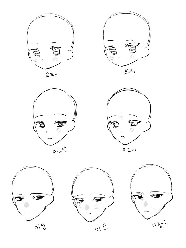 Sketch Face, Draw Reference, Drawing Face Expressions, 얼굴 드로잉, 얼굴 그리기, Manga Drawing Tutorials, Sketches Tutorial, Picture Art, Poses References