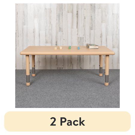 two pack of children's wooden table with matching legs