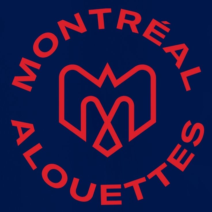 a blue and red logo with the words'montreal alquettes '