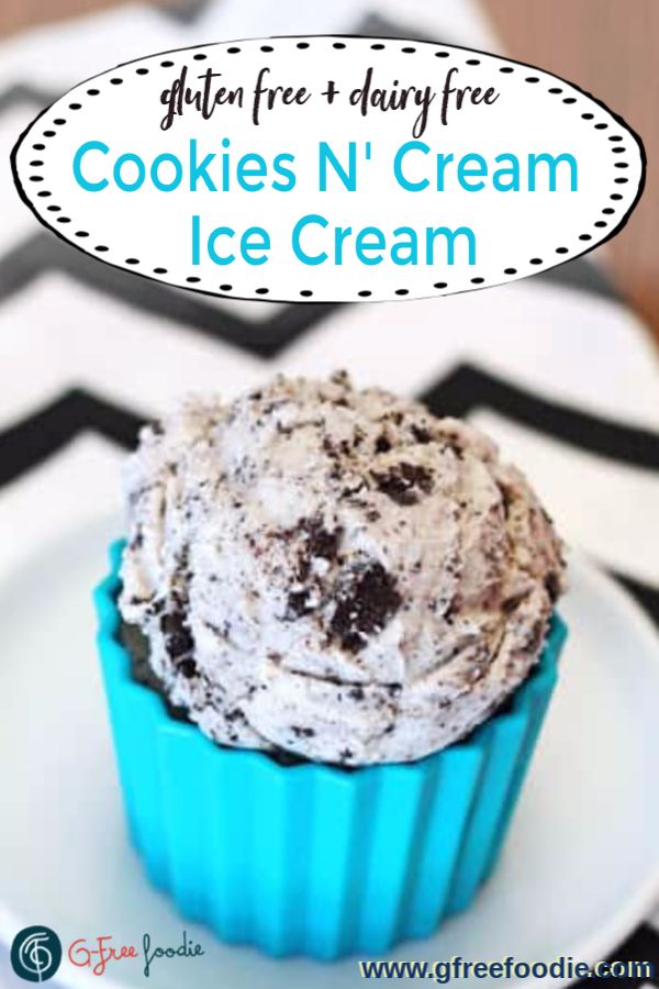 cookies n'cream ice cream on a plate