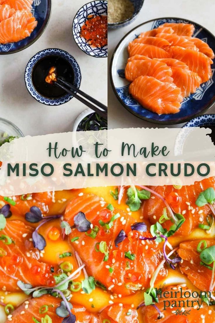 how to make miso salmon crudo