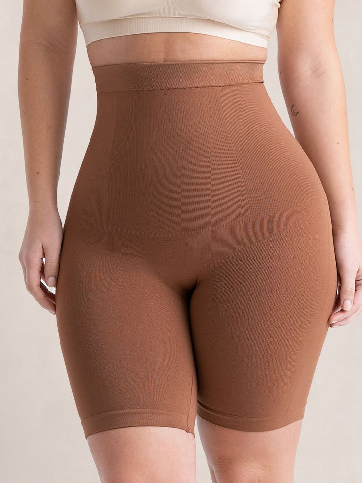 Perfect balance between comfort and control for 24/7 wear Make all your outfits look 10X better Stays in place for all-day secure fit Created for women of every body type Breathable and soft fabric Stop thighs from chafing Shape Wear, Flat Tummy, Body Con Skirt, Shapewear, Beauty Products, Dress Skirt, Every Day, High Waisted, Spandex