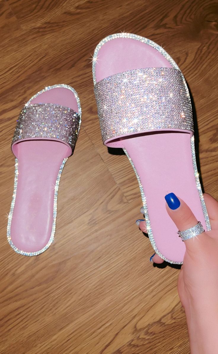 Glitter Sandals Flats, Latina Sparkly Chanclas, Pink Sparkly Sandals, Sparkling Chanclas, Trendy Shoes For Women Sandals, Sparkle Chanclas, Sparkly Chanclas Outfit Latina, Sparkly Sandles, Mexico Sandals