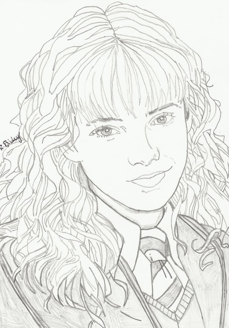 a pencil drawing of a girl with long curly hair wearing a jacket and bow tie