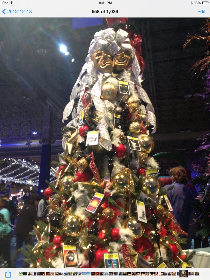 a christmas tree is decorated with ornaments and pictures for the holiday season, including an ornament