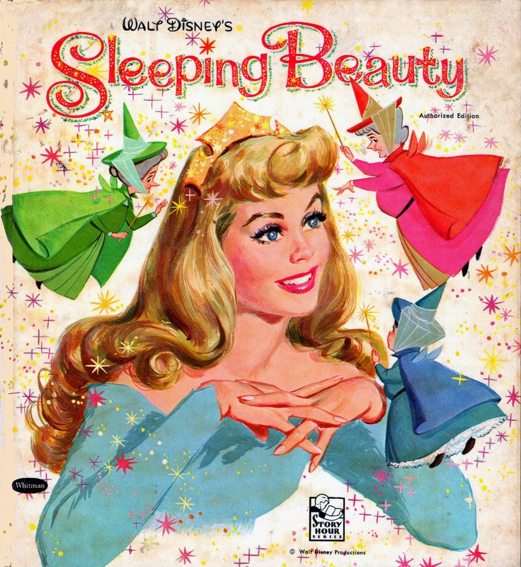 an advertisement for sleeping beauty from the 1950's