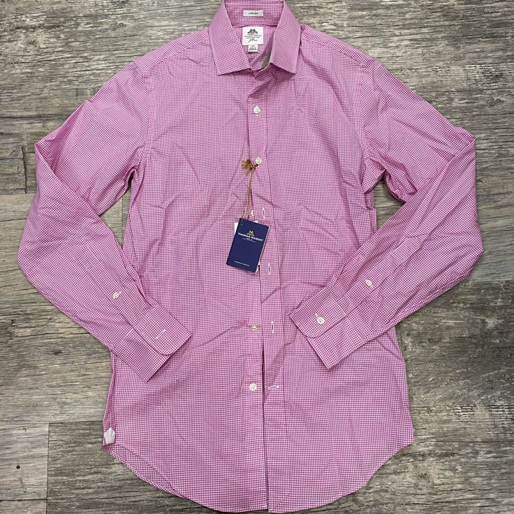 Brand New With Tags! Retail $168 Size Xs Purple Slim Fit Shirt For Business, Purple Cotton Shirt For Business, Fitted Purple Business Top, Purple Fitted Shirt For Spring, Lavender Long Sleeve Shirt For Work, Formal Purple Cotton Top, Purple Formal Tops With Spread Collar, Fitted Purple Business Shirt, Fitted Pink Tops For Business