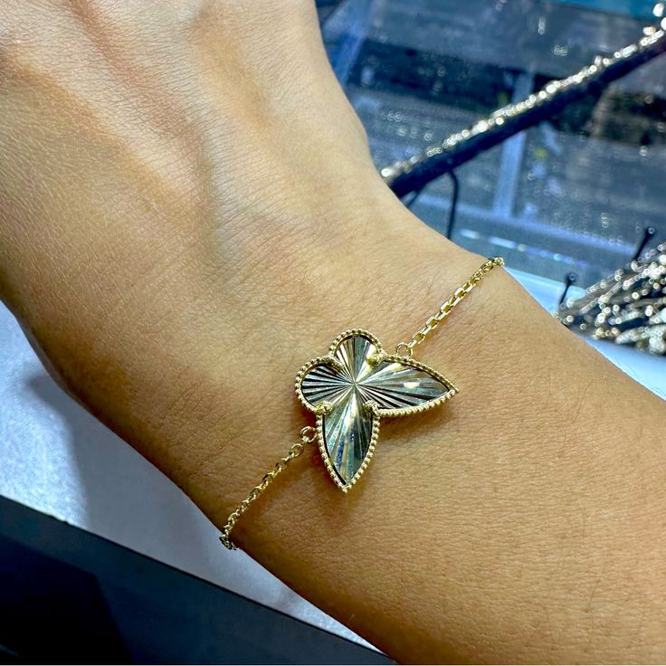 Real 14k Real Gold Bracelet Real Gold Bracelet, Free People Bags, Indian Necklace, Butterfly Bracelet, Gold Bracelet For Women, Purple Rhinestone, White Butterfly, Gold Butterfly, Black Rhinestone