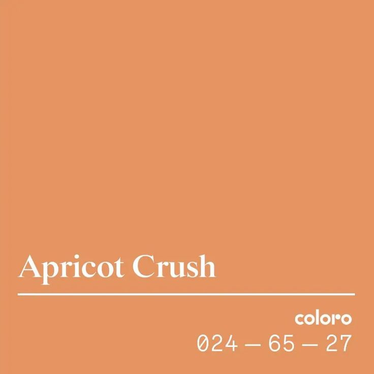 an orange background with the words apricot crush