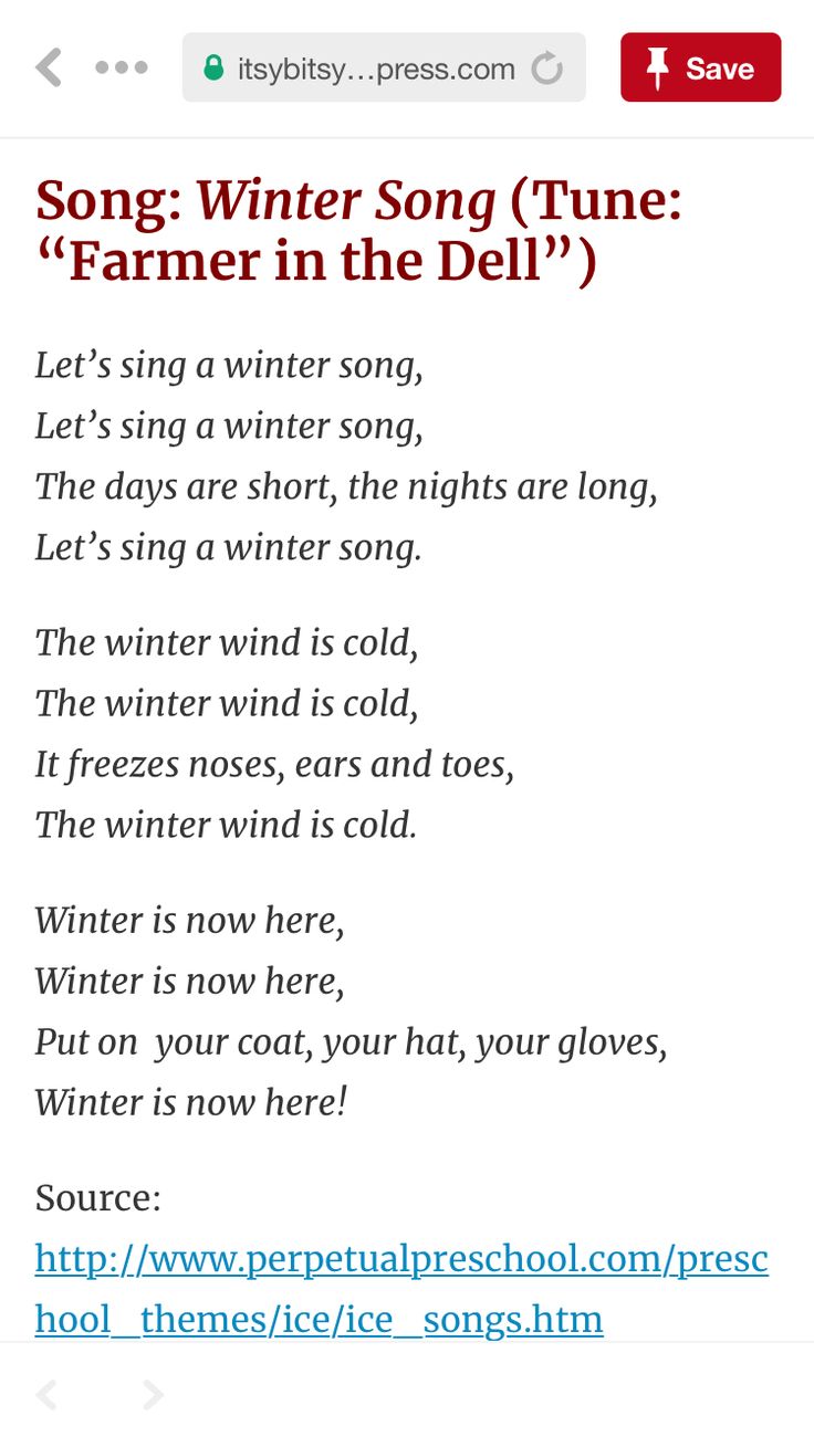 the song winter song tune is written in red