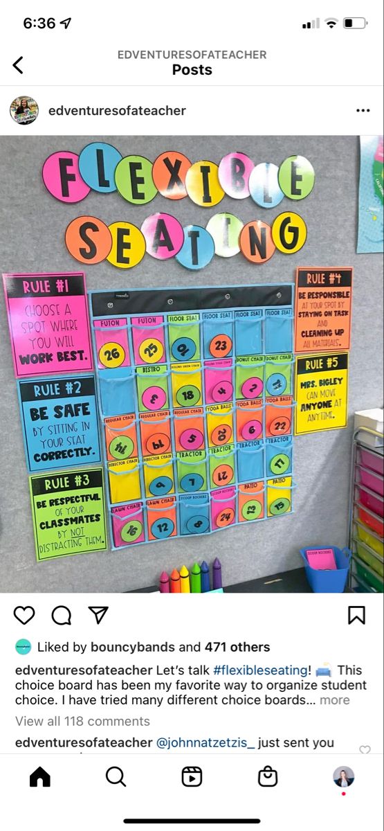 a bulletin board that has been decorated with different types of words and numbers on it