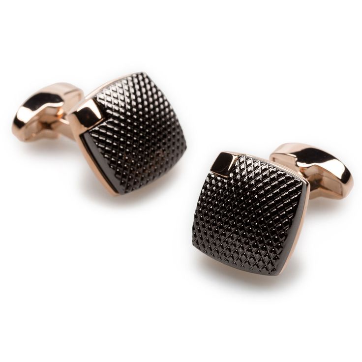 Precision in detail and flawlessness in the design are features at the forefront of OTAA's Dino Risi Rose Gold Cufflinks. Dino Risi (1916-2008) was a respected Italian film director with long-lasting classics to his name. Revered for his attention to detail and true refinement, Risi's legacy has inspired the Brothers of OTAA to create a cufflink that's just as precise in detail and design. Impeccably hand-chiselled from rhodium, these cufflinks are finished with a rose gold coating and a gu Elegant Black Cufflinks For Business, Elegant Silver Cufflinks, Classic Metal Jewelry For Business, Elegant Adjustable Silver Cufflinks, Elegant Jewelry With Polished Finish For Business, Elegant Polished Finish Jewelry For Business, Elegant Polished Jewelry For Business, Elegant Rose Gold Cuff Jewelry, Elegant Polished Finish Cufflinks For Anniversary