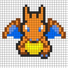 an image of a pixellated pokemon character