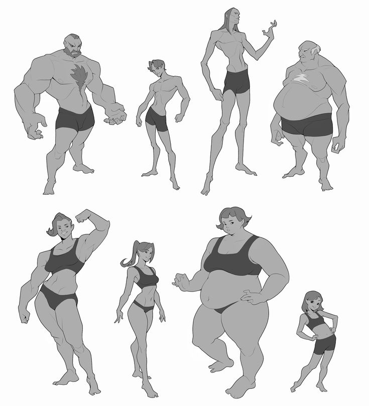 some people in swimsuits are standing and posing