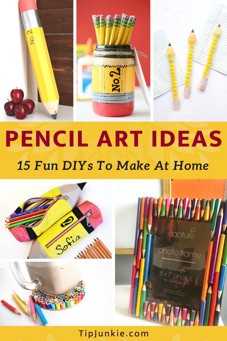 pencil art ideas 15 fun diy's to make at home