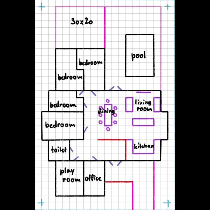 the floor plan for a house with different rooms