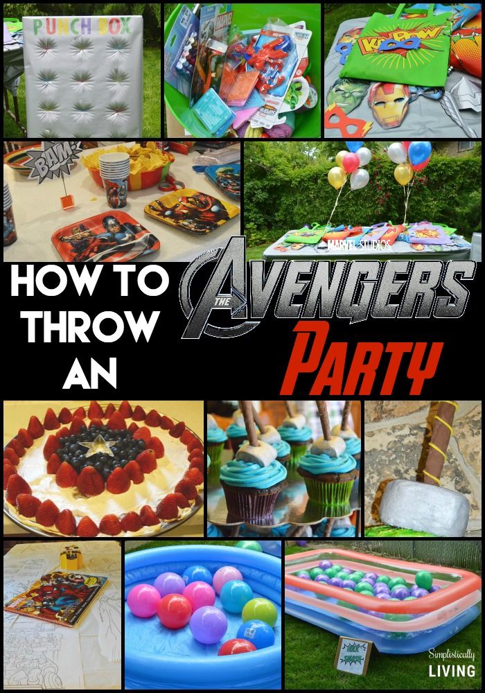 how to throw an avengers party