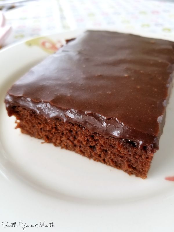 a piece of chocolate cake sitting on top of a white plate