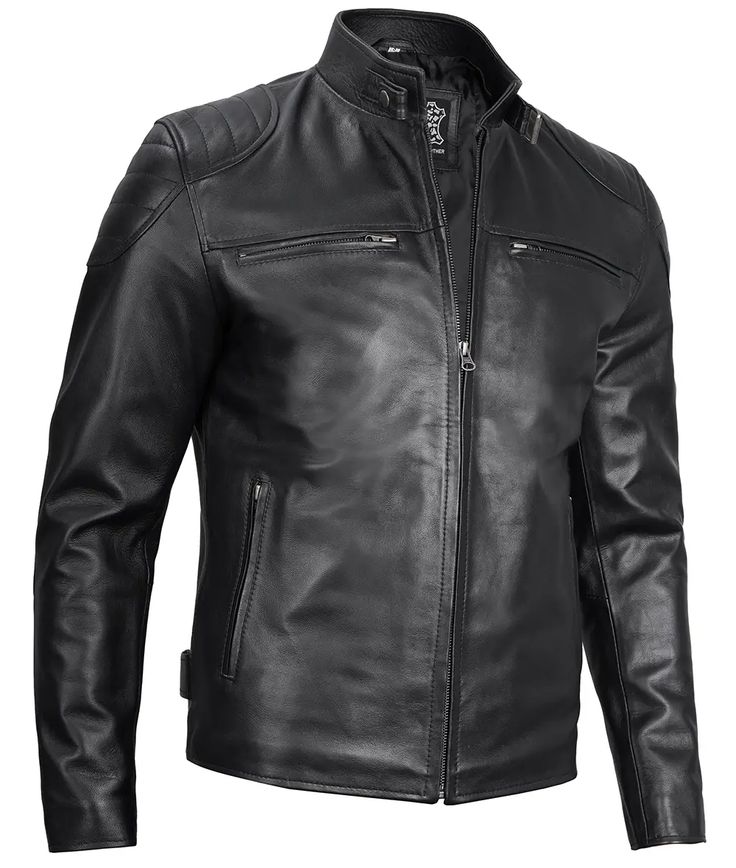 A Jacket That Rides With You
They hear you before they see you. The deep roar of the engine, the quiet confidence of a man who knows his way. Your jacket? It’s not just outerwear—it’s your armor, your identity, your statement.
This Black Lambskin Biker Jacket is not just about looks—it’s designed for the road, for the energy, for the chase. The padded shoulders absorb the wind’s challenge. Waist adjuster, zippered cuffs and utility pockets? Because freedom needs no baggage.

You don’t wait for a Confident Fashion, Fitted Biker Jacket, Dark Brown Leather Jacket, Cafe Racer Leather Jacket, Moto Leather Jacket, Biker Fashion, Style Leather Jacket, Motorcycle Leather Jacket, Cafe Racer Jacket