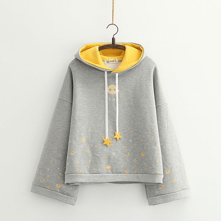 Fashion Space Travel Hoodie PN4151 ●Size: Length 60 cm,bust 100 cm,shoulder 49 cm,sleeve 44 cm. ●Material:cotton ●About Shipping: We attach great importance to the orders of each customer and parcel delivery. 1.Processing time: 2-3 business days. 2.Shipping time: 10-15 business days to US, please allow 3-4 weeks shipping to other country.(Shipping times can be affected by variable customs clearance times or public holidays.) Galaxy Hoodie, Travel Hoodie, Winter Fashion Jackets, Women Cartoon, Cartoon Embroidery, Cartoon Outfits, Hooded Pullover, Flared Sleeves, Casual Sweatshirt