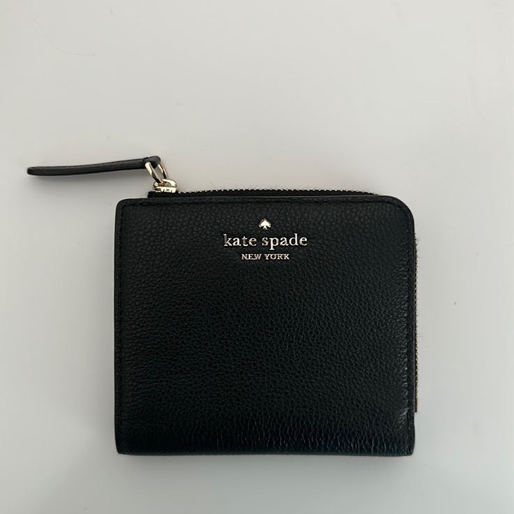 Brand New Without Tags! Good Leather Material, Very Convenient Wallet Kate Spade Leather Wallets As Gift, Kate Spade Compact Wallet For Everyday, Kate Spade Compact Everyday Wallet, Kate Spade Bifold Coin Purse, Kate Spade Wallets With Zipper Closure For Everyday, Black Kate Spade Wallet For Everyday Use, Kate Spade Black Wallet For Everyday Use, Everyday Black Kate Spade Wallet, Black Leather Kate Spade Wallets