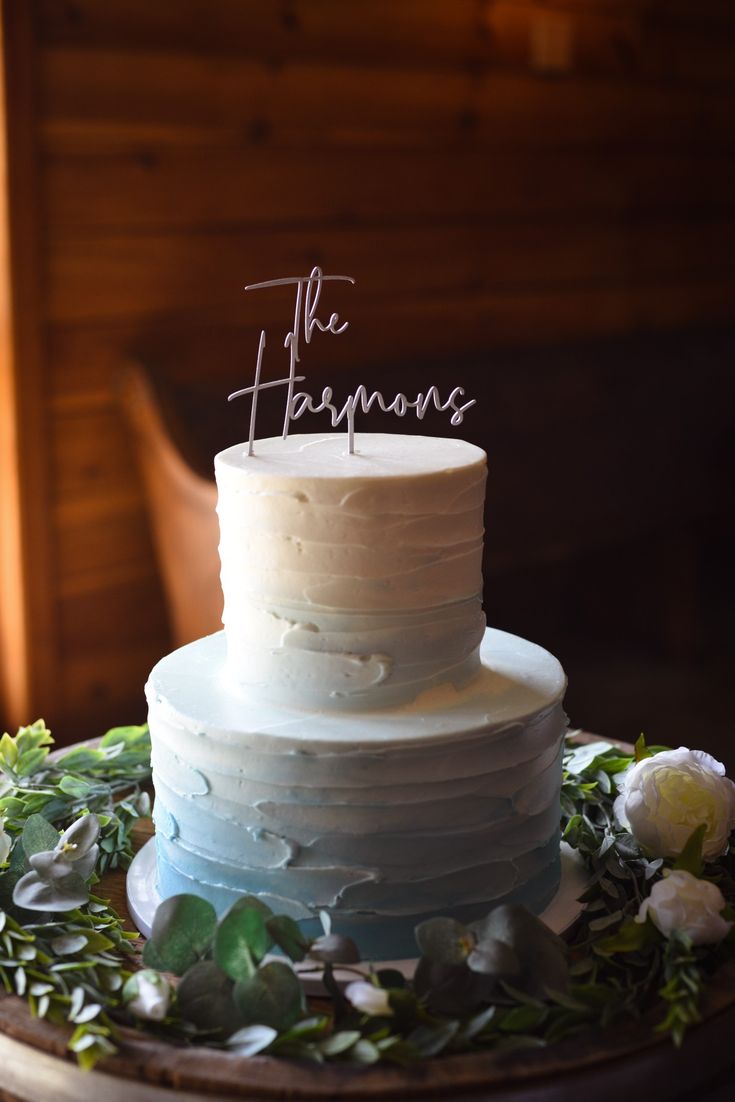 Blue wedding cake, rustic, wood flowers Dusty Blue Navy Wedding Cake, Wedding Cakes Hydrangea Blue, Rustic Dusty Blue Wedding Cake, Dusty Blue Wedding Cake Rustic, Sage Green Navy Blue Blush Pink Wedding Cake, Wedding Cake Ideas Dusty Blue, Simple Dusty Blue Wedding Cake, Slate Blue Wedding Cake, Powder Blue Wedding Cake