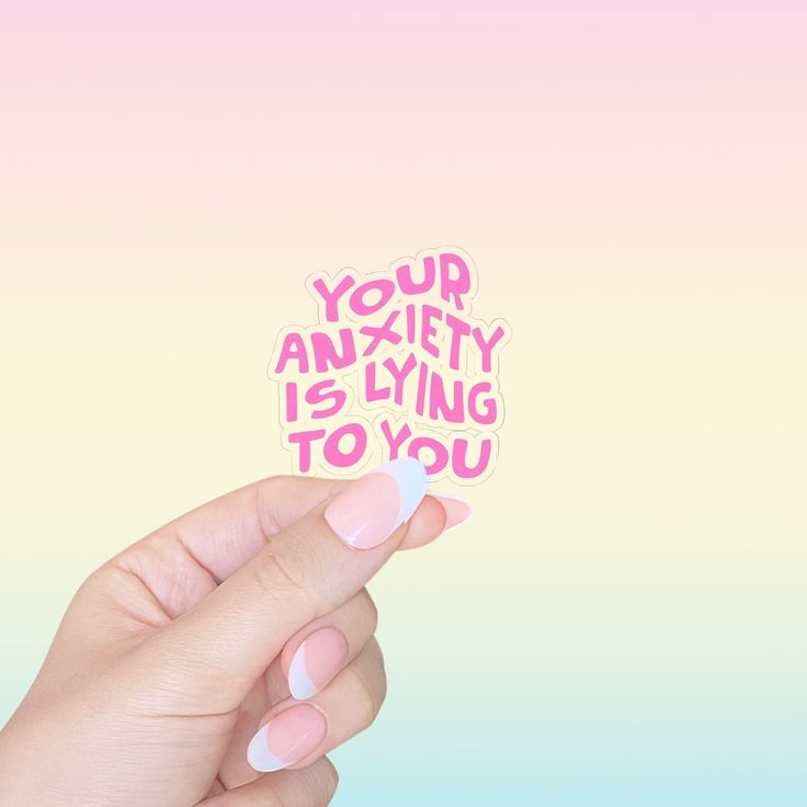 Your Anxiety is Lying to You, Mental Health Sticker, water bottle sticker, laptop sticker, Mental Health Awareness, positivity sticker by PapayaPrintzCo on Etsy Positivity Stickers, Sticker Water Bottle, Unique Sticker, Bottle Sticker, Sticker Laptop, Water Bottle Stickers, Health Awareness, Mental Health Awareness, Daily Reminder