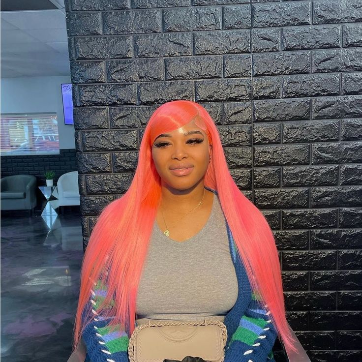 Used Pinky Wig Like New Only Wear Once For My Birthday Like Brand New Pink Wig Hairstyles, Hair Tease, Ginger Hair Extensions, Blonde Curly Bob, Fall Baddie, Wigs Hairstyles, Afro Twist, Curly Bob Wigs, Wig Color