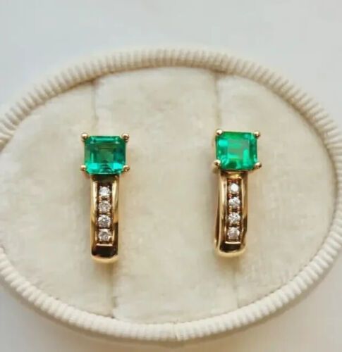 sponsored - Find many great new & used options and get the best deals for 2.18Ct Asscher Cut Simulated Green Emerald Stud Earrings 14k Yellow Gold Plated at the best online prices at eBay! Free shipping for many products! Formal Baguette Cut Emerald Earrings, Formal Baguette-cut Emerald Earrings, Elegant Octagon Hoop Earrings As Gift, Green Octagon Earrings For Formal Occasions, 14k Gold Octagon Fine Jewelry Earrings, Octagon 14k Gold Fine Jewelry Earrings, Yellow Gold Octagon Earrings For Anniversary, Elegant Yellow Gold Asscher Cut Earrings, Elegant Asscher Cut Yellow Gold Earrings