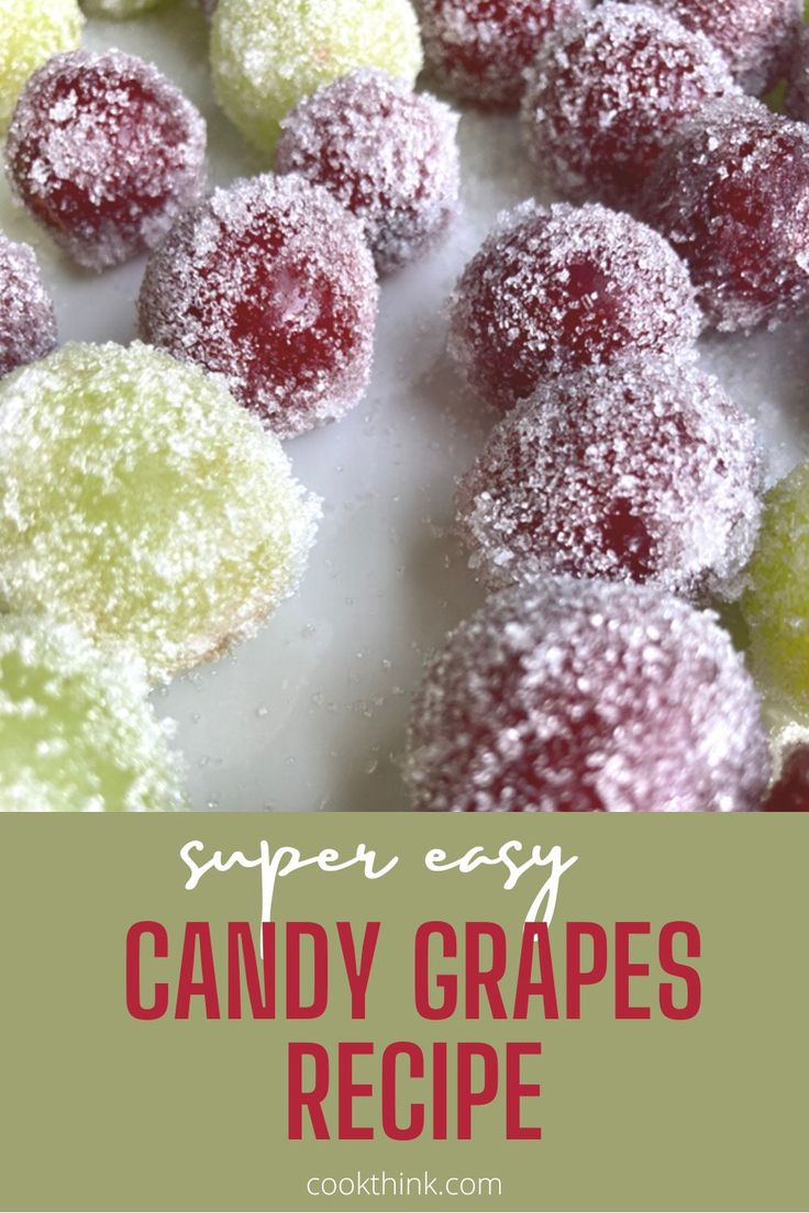 some candy grapes are covered in powdered sugar